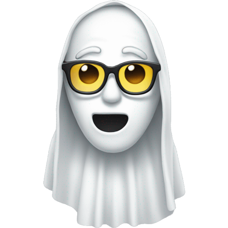 the ghost with the glasses emoji