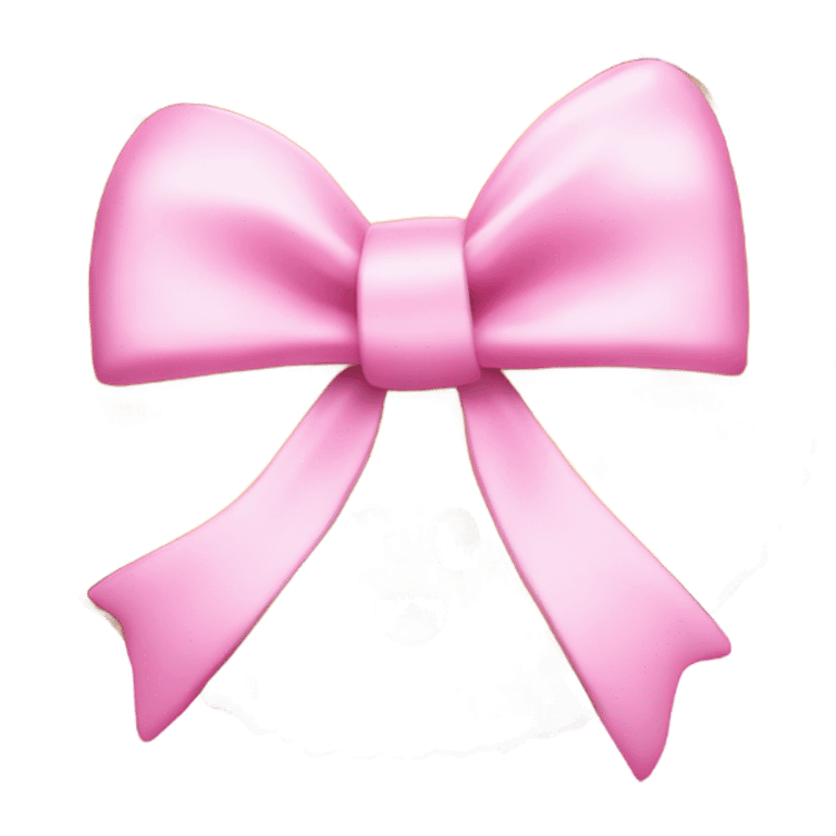 Baby pink croquette bow emoji