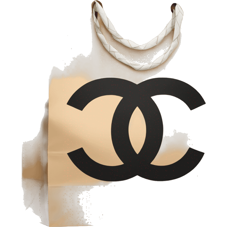 paper bag with chanel logo emoji