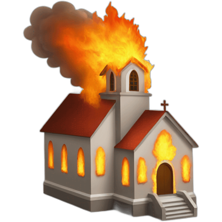 church on fire emoji