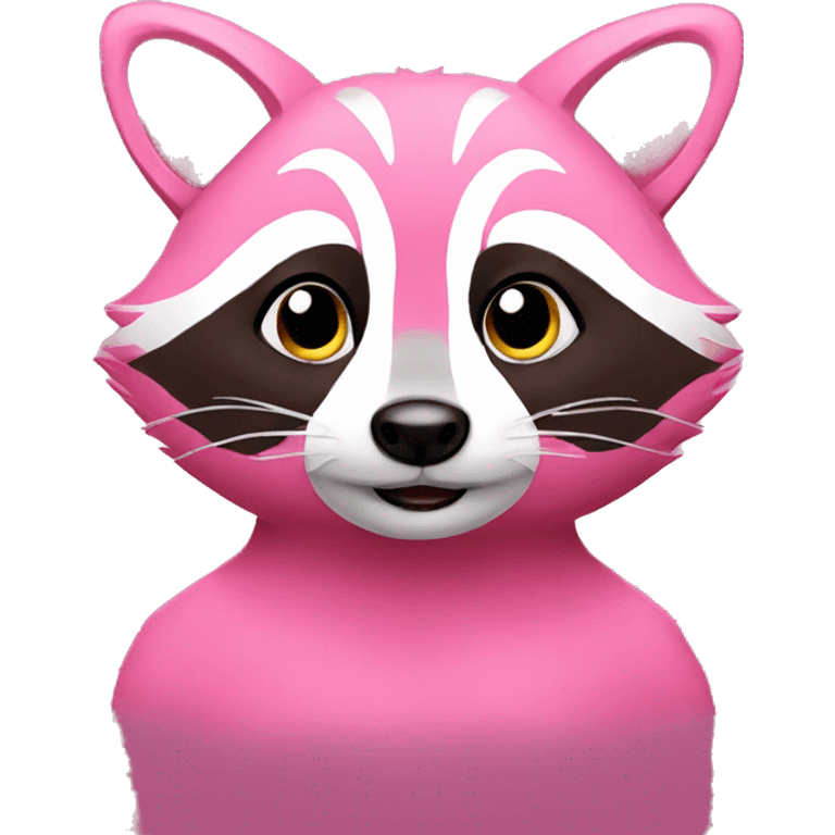 Pink Raccoon emoji