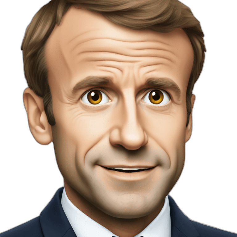 Emmanuel Macron french president emoji