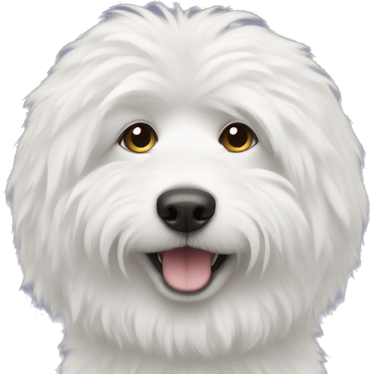 white fluffy dog emoji