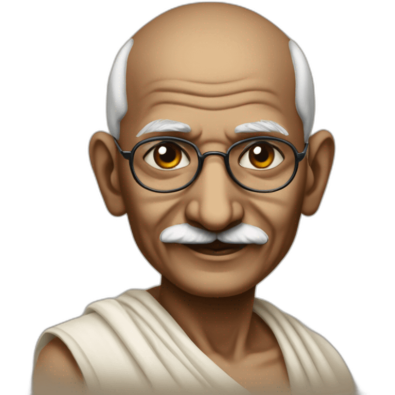 Mohandas karamchand gandhi as don emoji