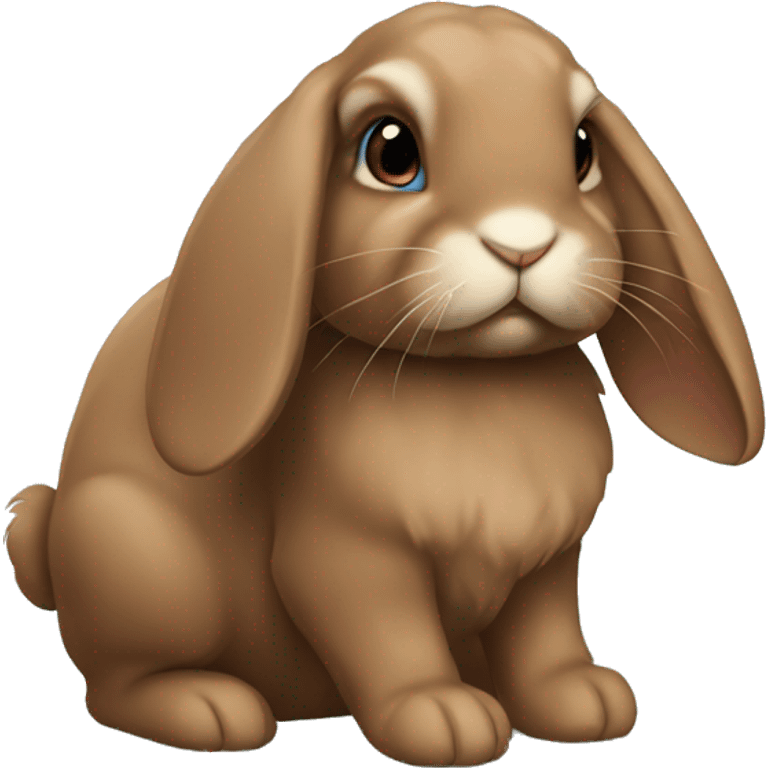 Brown lop bunny  emoji