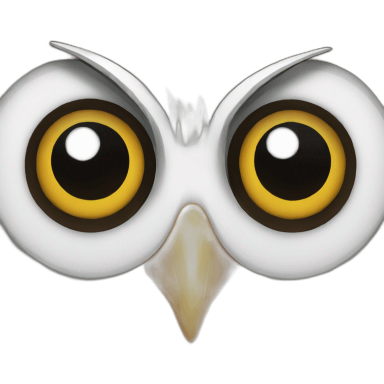 dumb owl face emoji