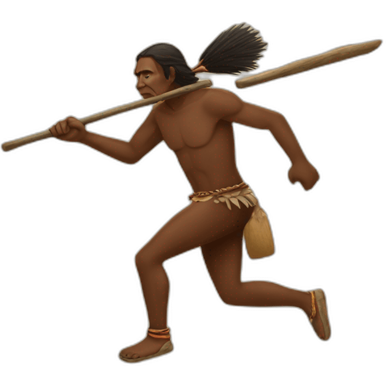 Aborigine hunting emoji