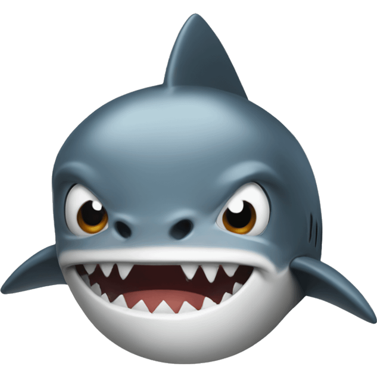 shark face on chicken head emoji