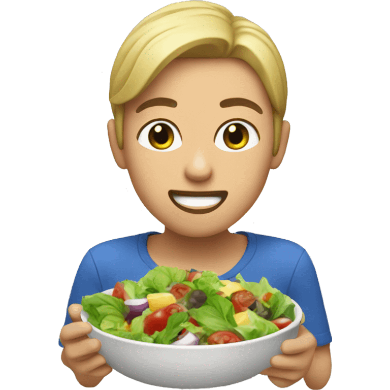 Me eating salad emoji