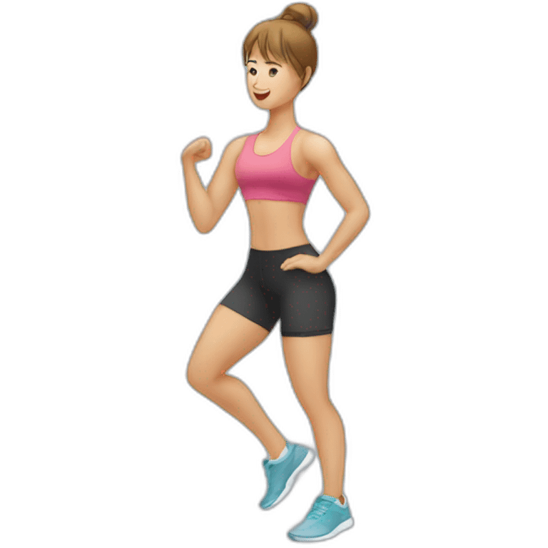 training legs at gym emoji