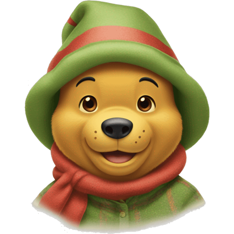 Christmas Winnie the Pooh  emoji