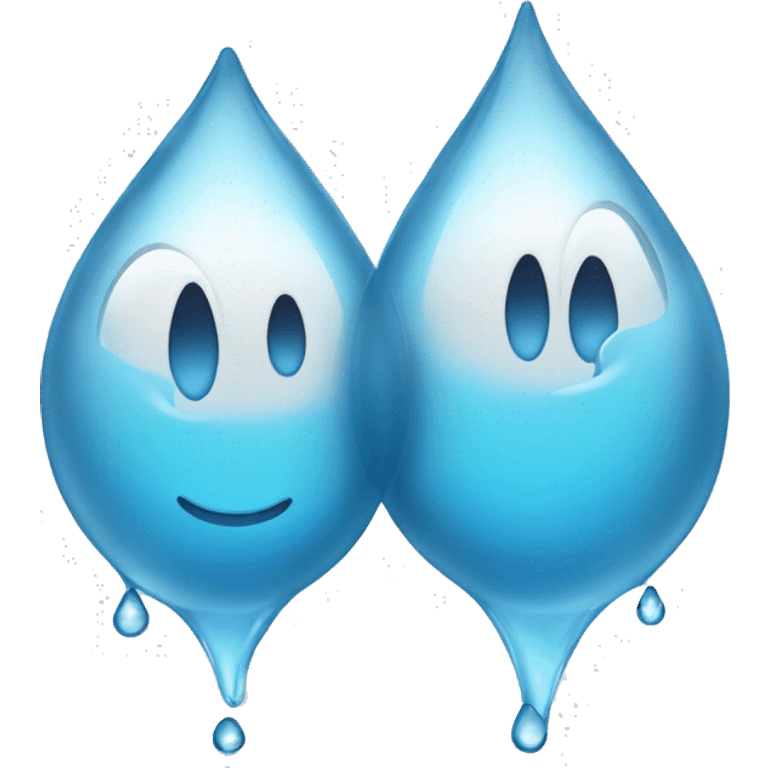 two water droplets emoji