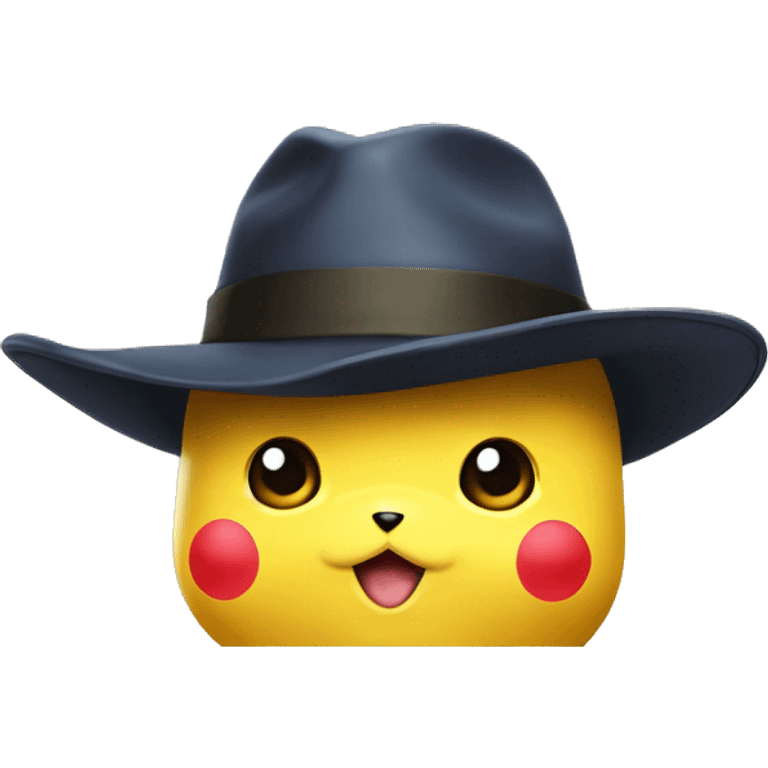 pikachu but us detective hat emoji