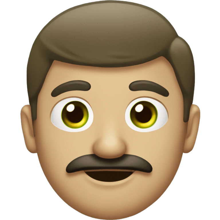 chico ojos verdes pelirrojo bigote  emoji