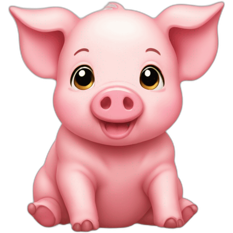 cute baby pig emoji