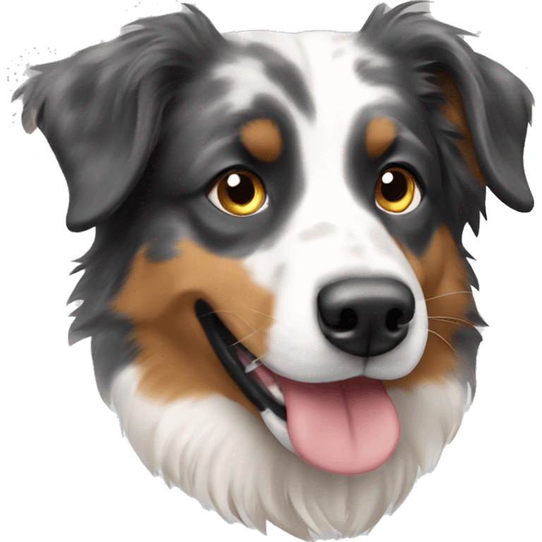 two australian shepherd dogs emoji