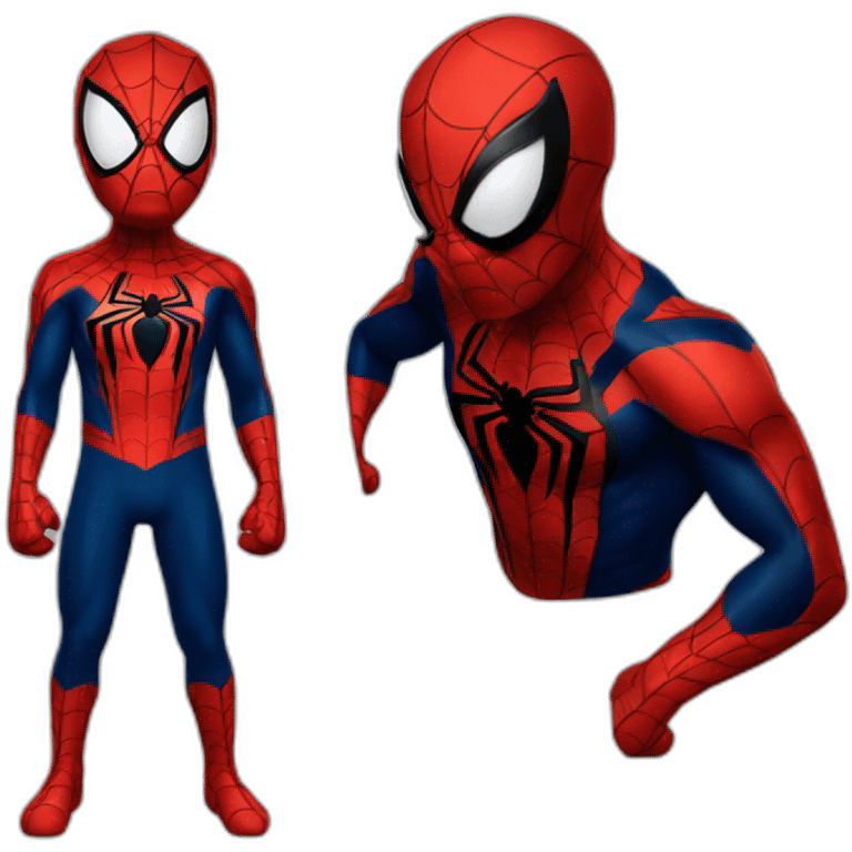 spiderman with venom suit emoji