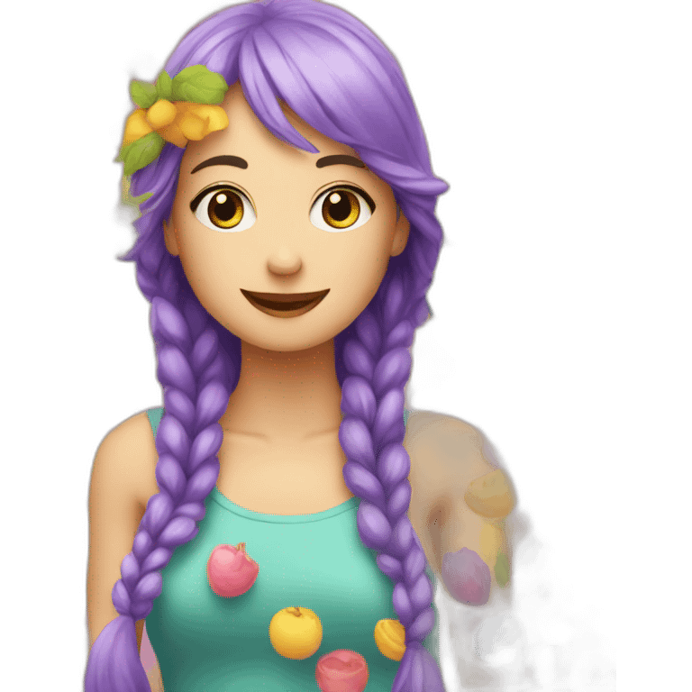 girlanda colorful emoji