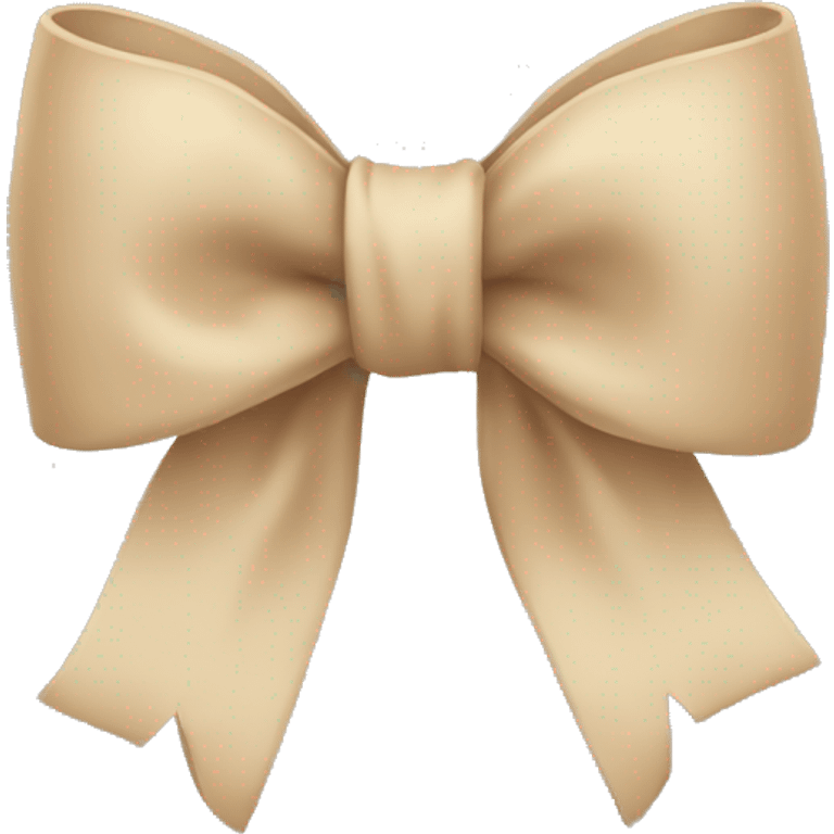 Beige bow emoji