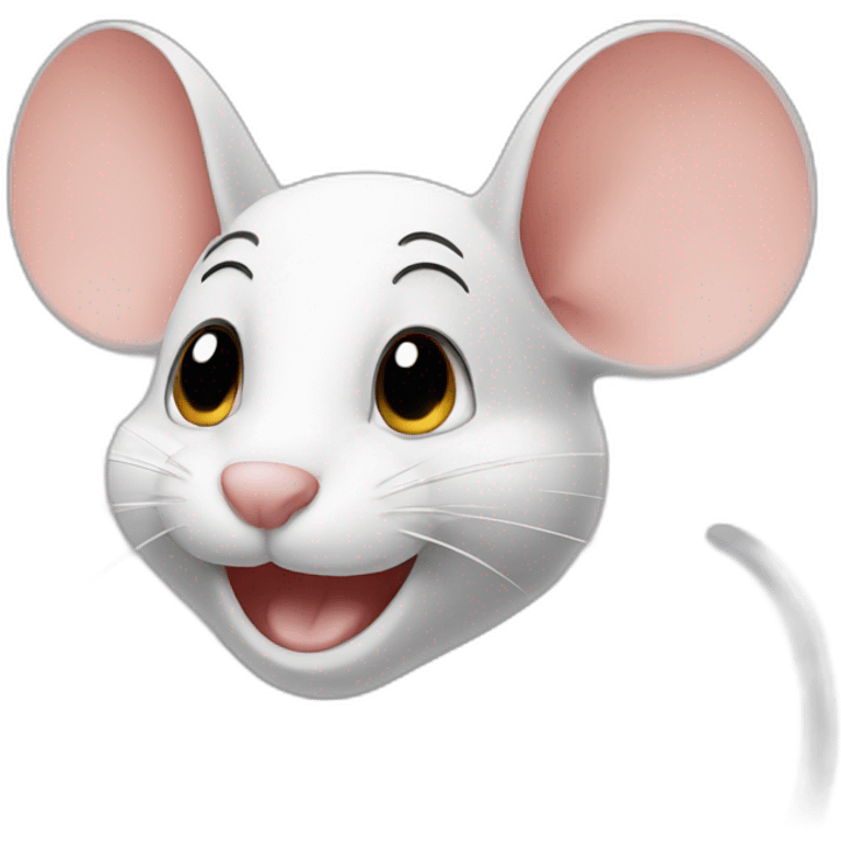 Mouse smiling emoji