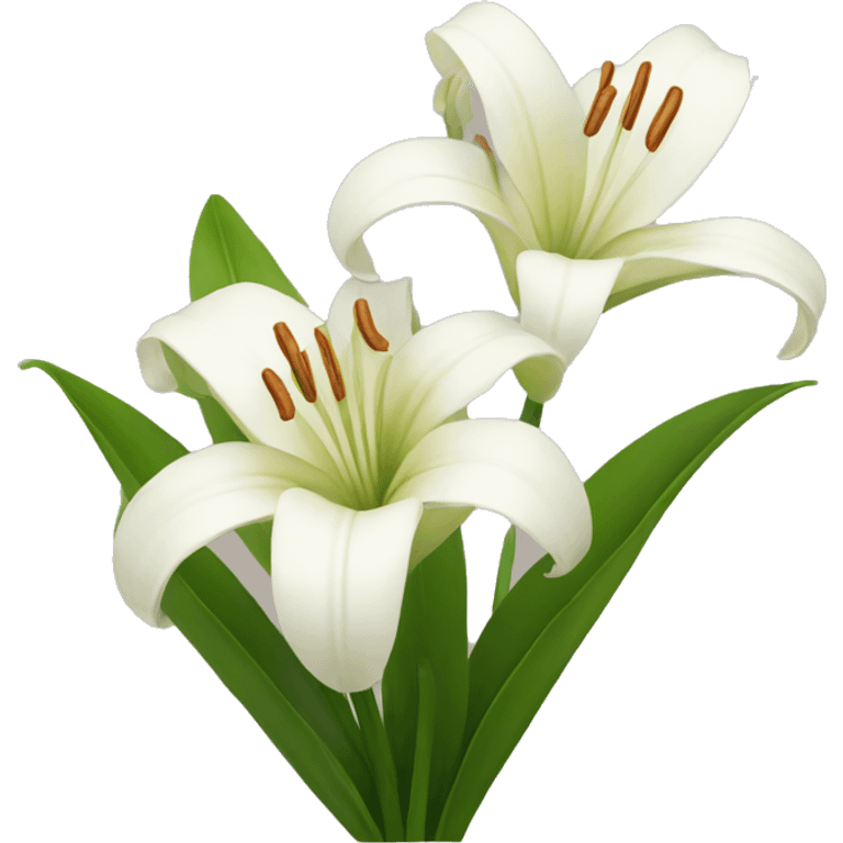 Lily flowers emoji