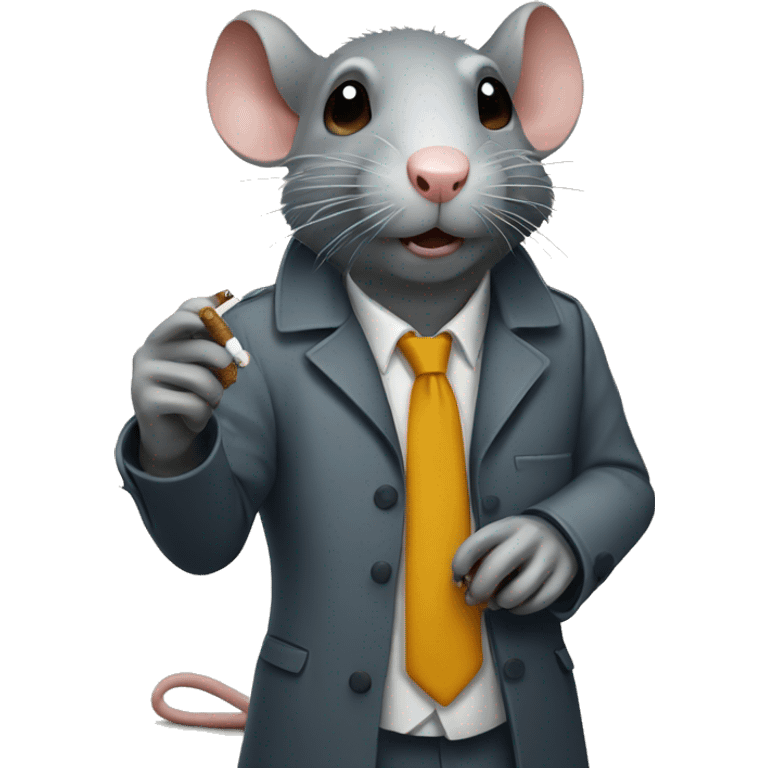 Rat in smoking  emoji