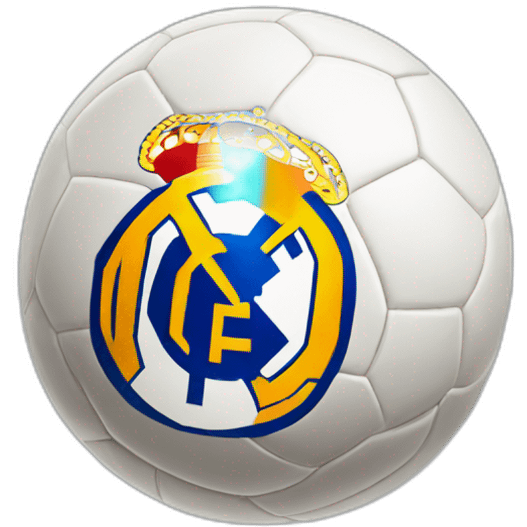 Real Madrid soccer emblem emoji