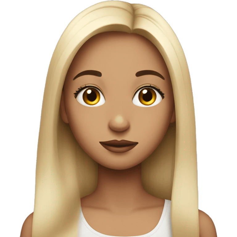 Girl with very Long lashes emoji