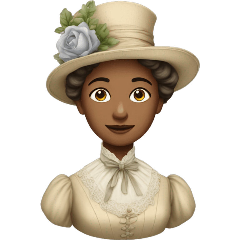 Victorian lady emoji