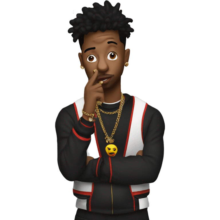 21 savage shushing  emoji