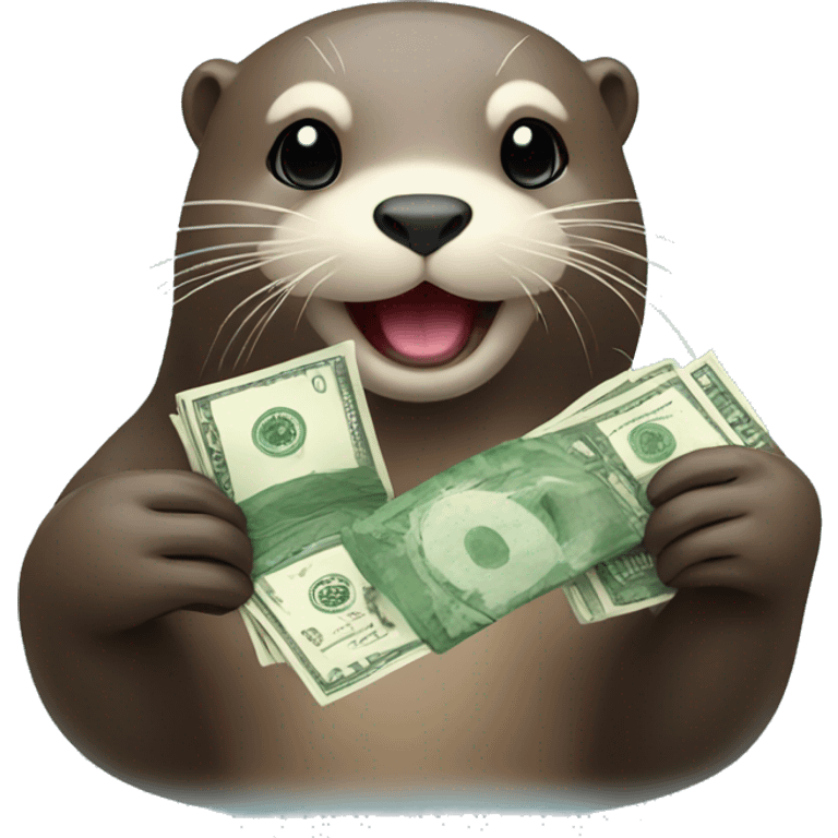 otter with money emoji