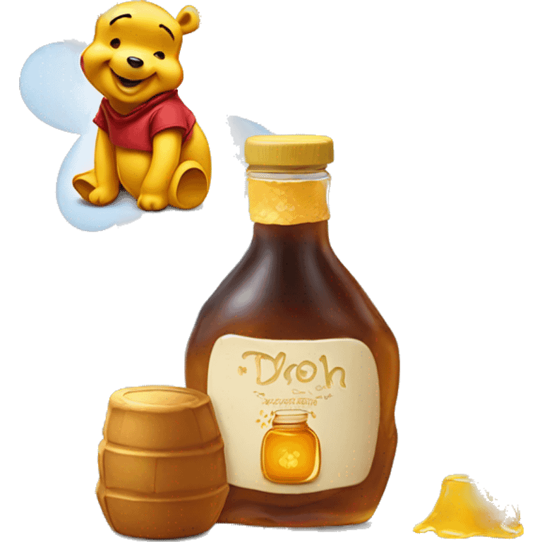 Winnie the Pooh with honey  emoji