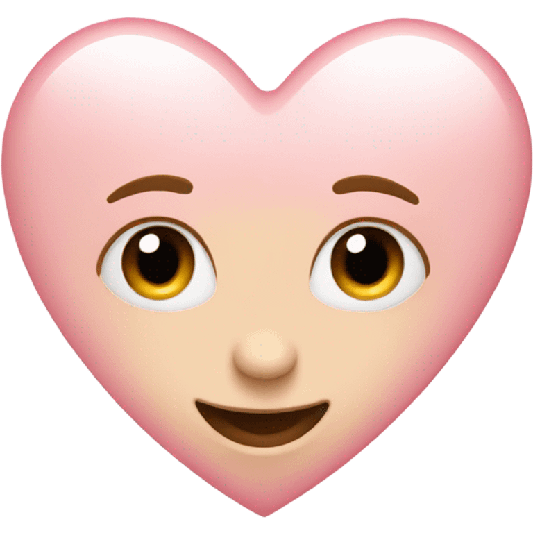 Light pink heart emoji