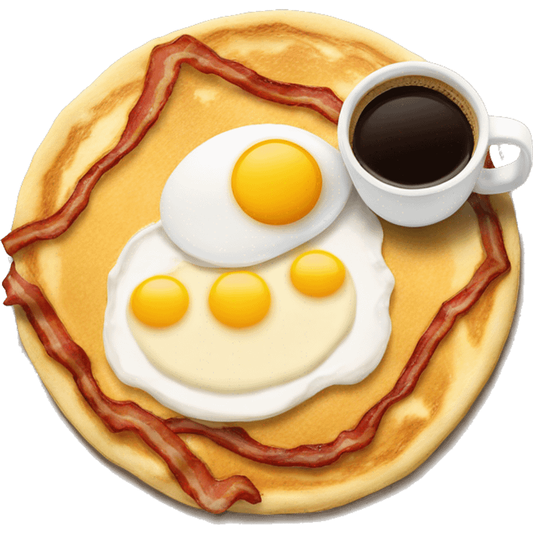 bacon eggs coffee and pancake emoji