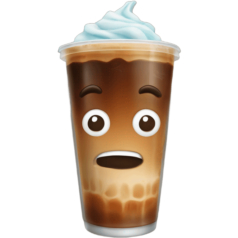 Iced coffee  emoji