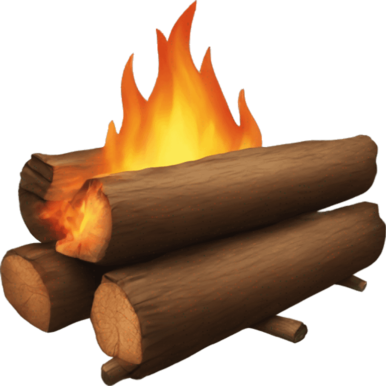 Log fire emoji