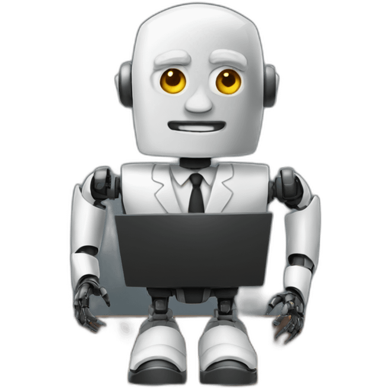 Lawyer robot emoji