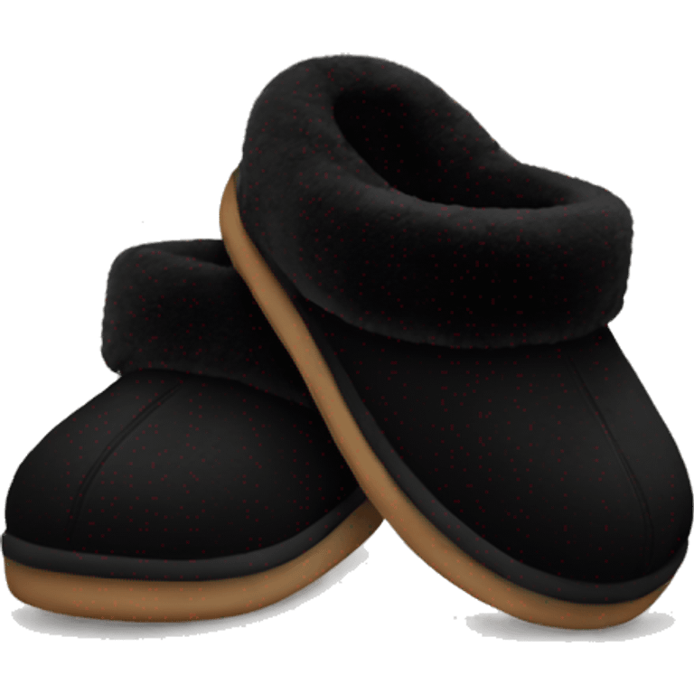 black ugg slippers emoji