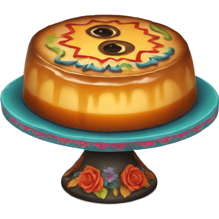 Dia de Los muertos party flan emoji