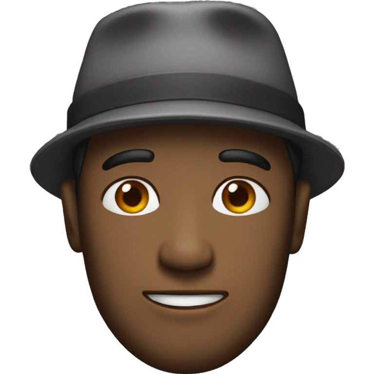 Man with backwards hat emoji