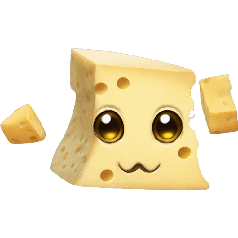 mouse disguised as cheese emoji