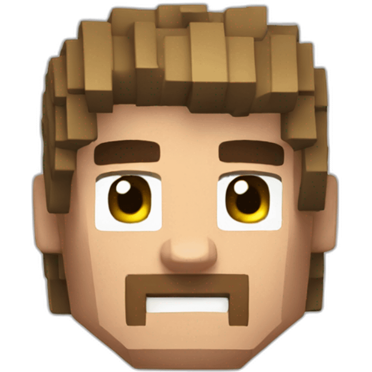 Steve in Minecraft emoji