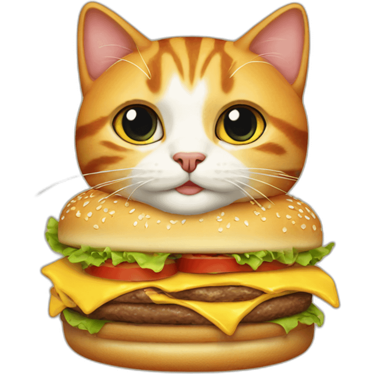 burger cat emoji