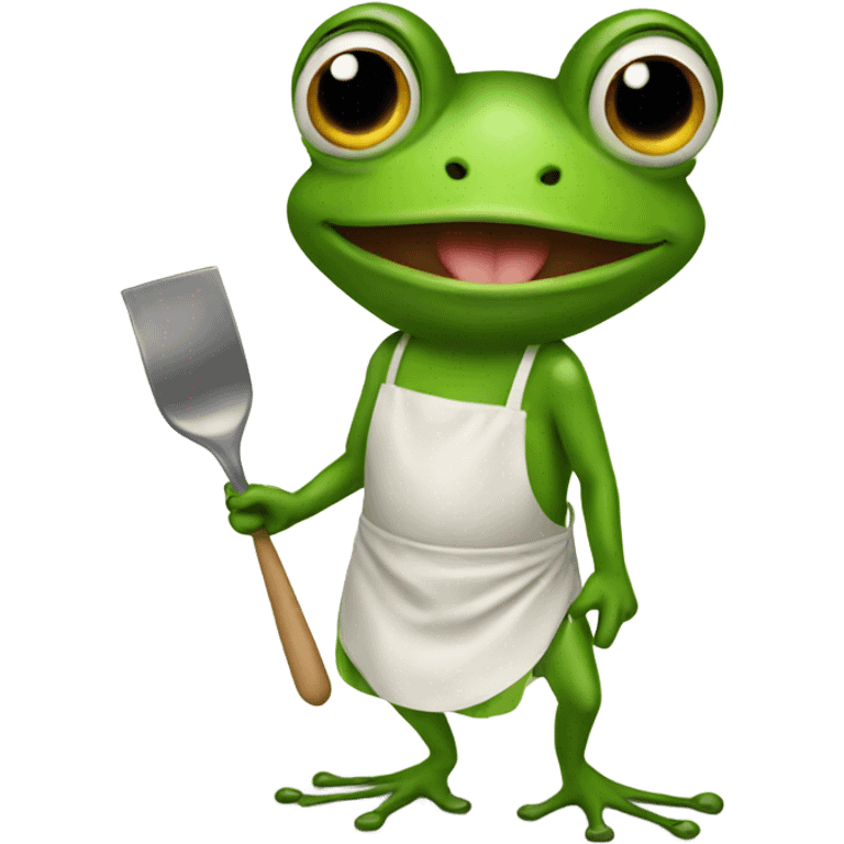 Frog with apron  emoji