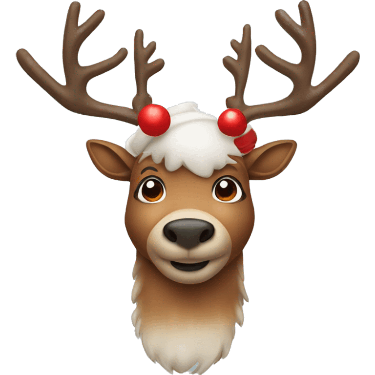 Christmas reindeer  emoji