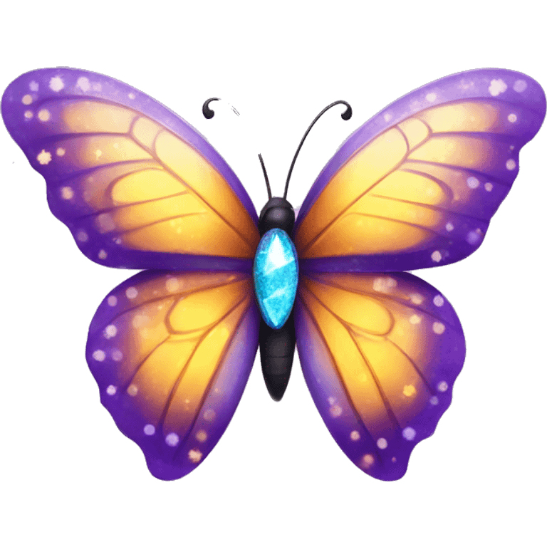 Butterfly with sparkles emoji