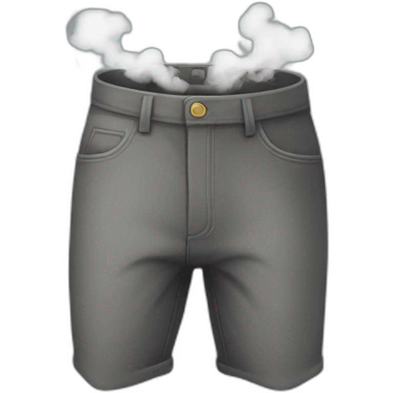 Smoke coming out of pants emoji