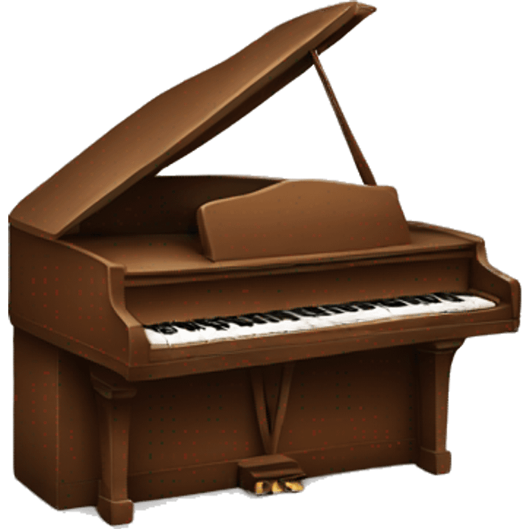 Brown piano  emoji