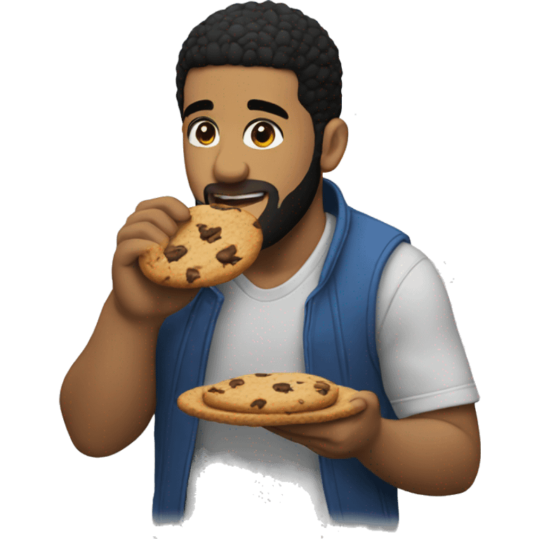 drake eating a cookie emoji