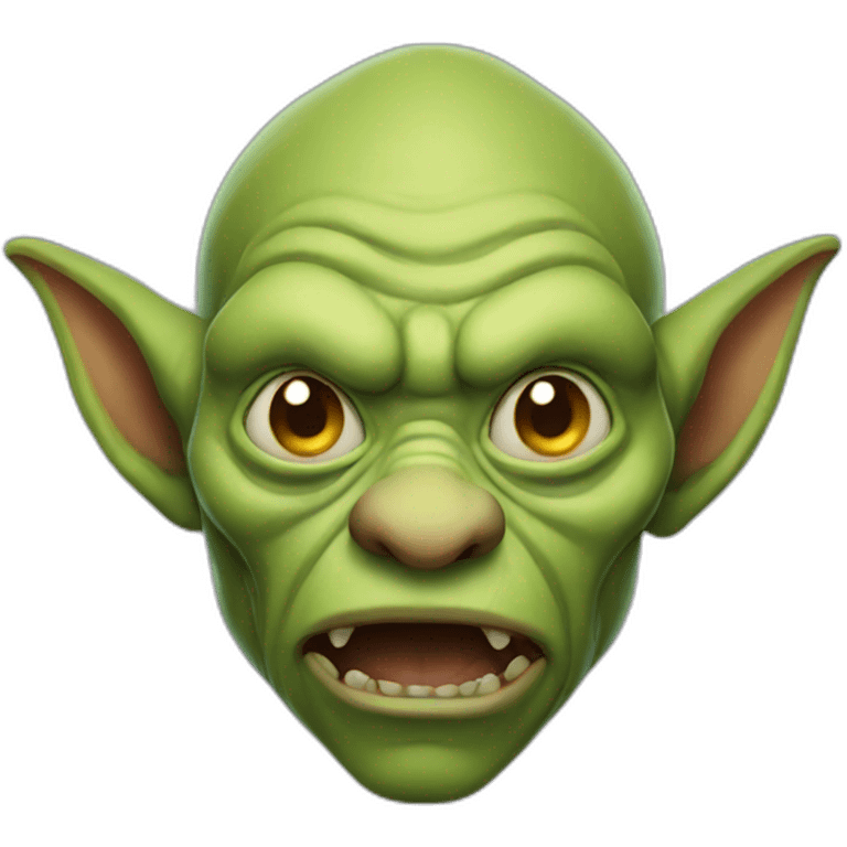 Ugly goblin emoji